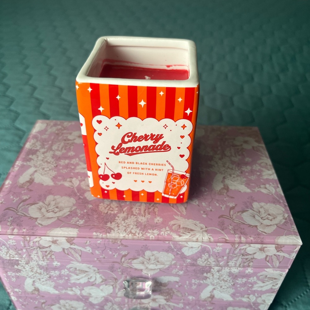 Rae Dunn Style ‘Cherry Lemonade’ Scented -Hand Poured Candle